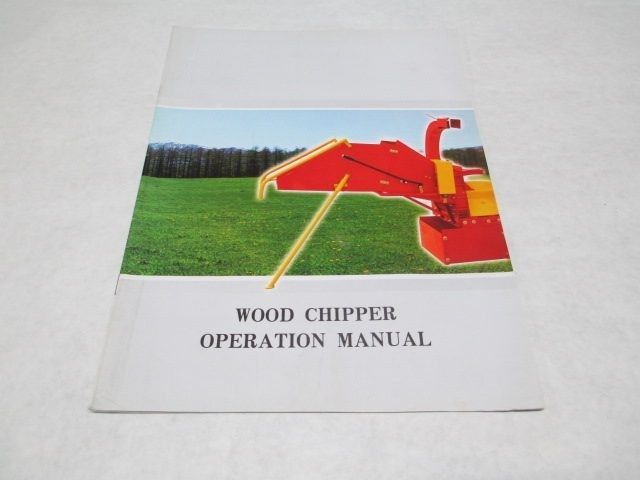 Jinma Chipper Owners Manual